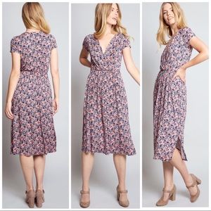 Mod Cloth Floral Knit Dress
